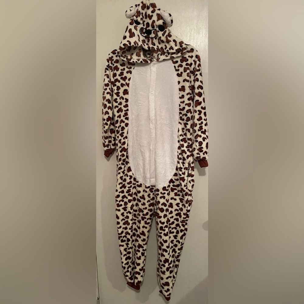 1-Small 1-Medium Cheetah Pj’s or costume..With a zipper bottom